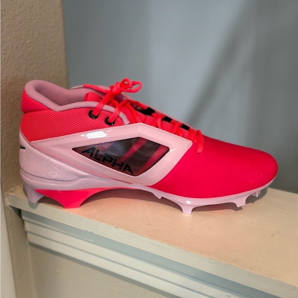 Nike Alpha Menace 4 Pro NRG Racer Pink Football Cleats HJ4568-600 Mens Size 13 - Picture 3 of 9